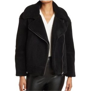 REBECCA MINKOFF Faux Fur Zip Up Jacket